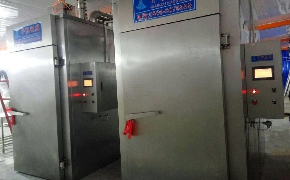 全自動(dòng)煙熏機(jī)香腸熏烤爐不銹鋼烘烤一體爐